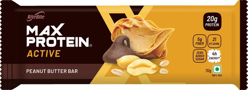 Rite Bite Max Protein Active Peanut Butter Bar 70g