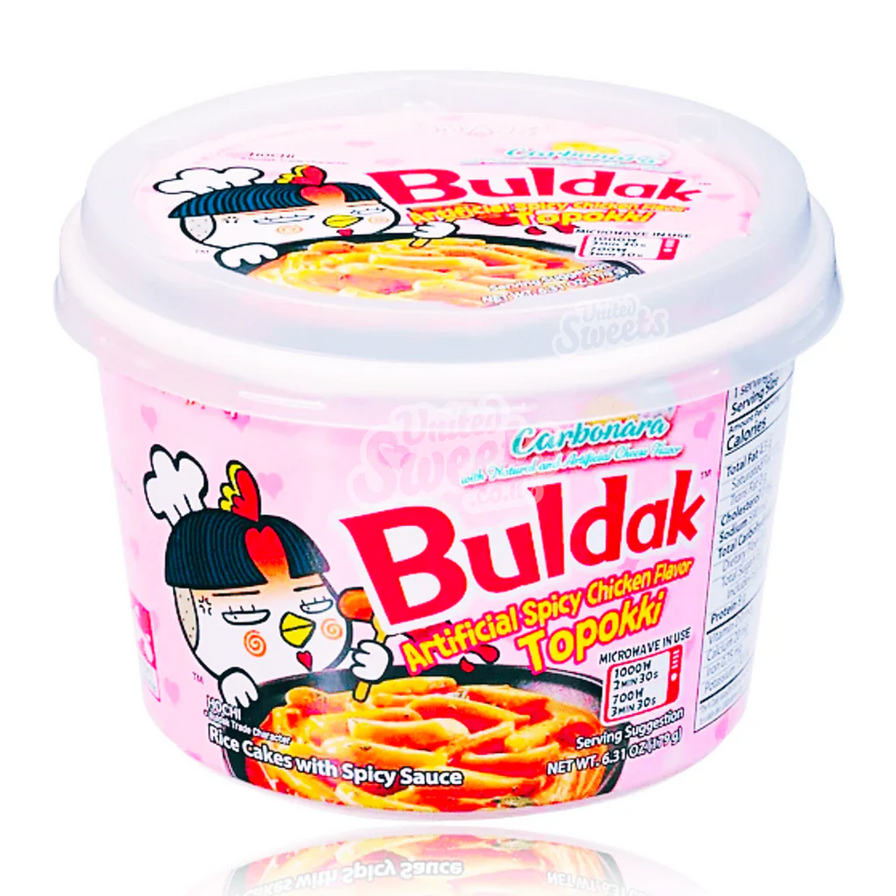 Samyang Buldak Hot Chicken Flavor Carbonara Topokki 179g
