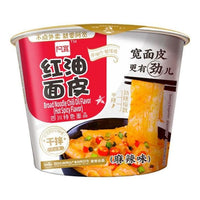 Seryang Lafing Broad Noodle Spicy Hot Flavor 110g (Bowl)