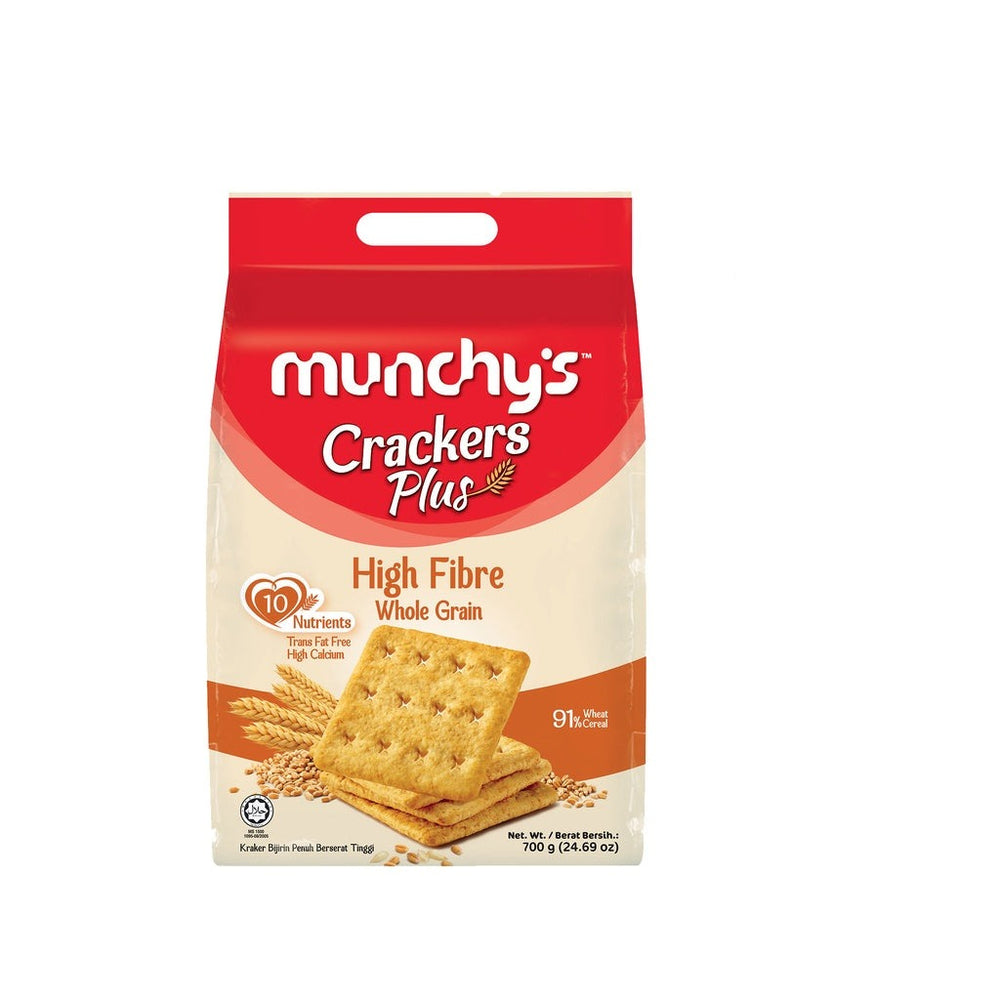 Munchy's Crackers Plus High Fibre Whole Grain 300g
