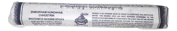 Zhingkham Kunchhab Chhoetrin Bhutanese Incense Sticks - Sherza Allstore