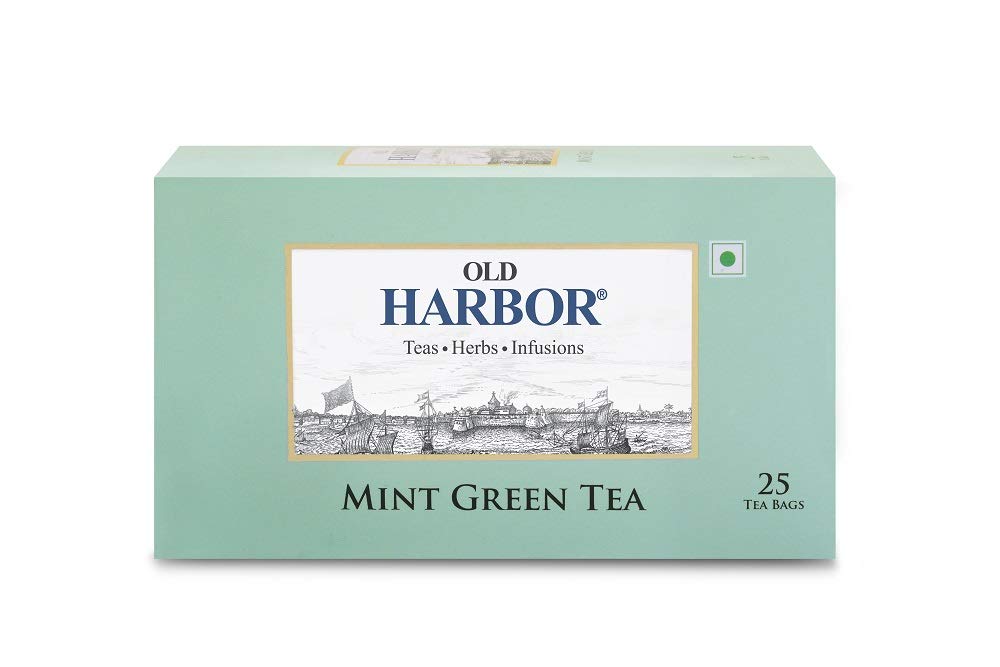 OLD HARBOR MINT GREEN TEA 25 BAGS