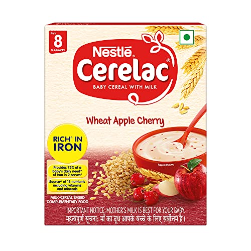 Nestle Cerelac Wheat Apple Cherry from 8 to 24 Months 300g