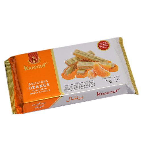 Kravour Delicious Orange Wafer Biscuits 75g