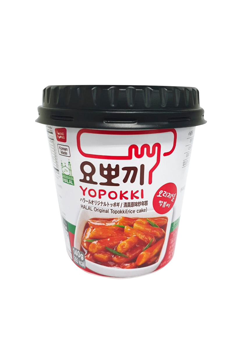 Yopokki Halal Original Topokki (RICE CAKE) 140g