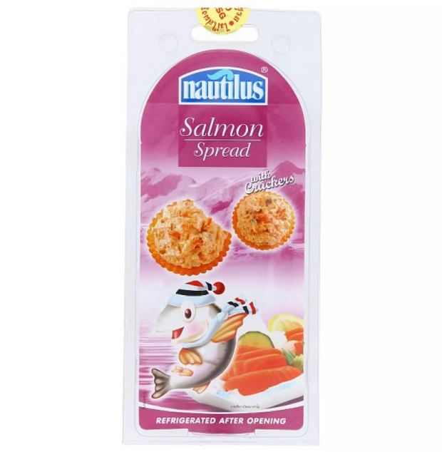 Nautilus Salmon Spread With Crackers 30g