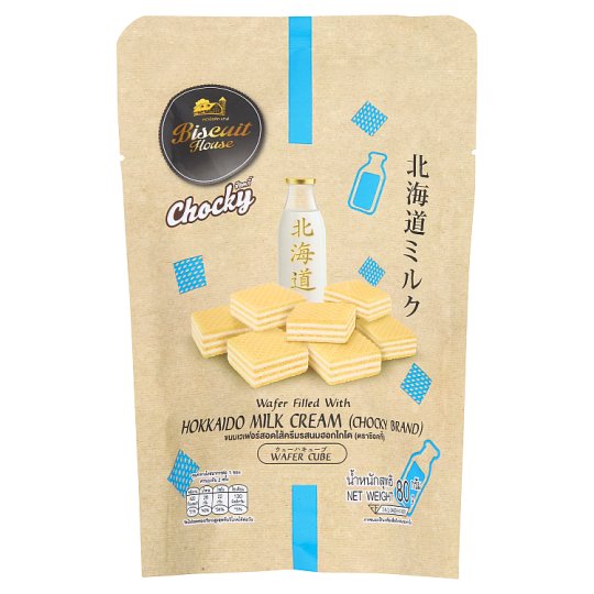 Chocky Hokkaido Milk Cream Wafer (Chocky Brand) 48g