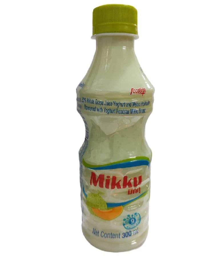 Food Star White Grape Juice Yoghurt & Melon Hokkaido Flavoured Mikku 300ml