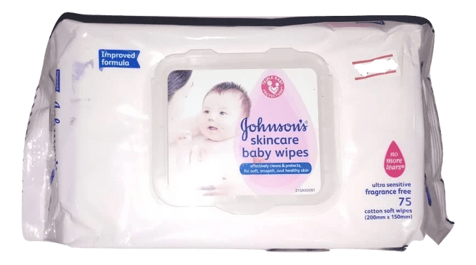 Johnson's Skincare Baby wipes 75 cotton soft wipes - Sherza Allstore