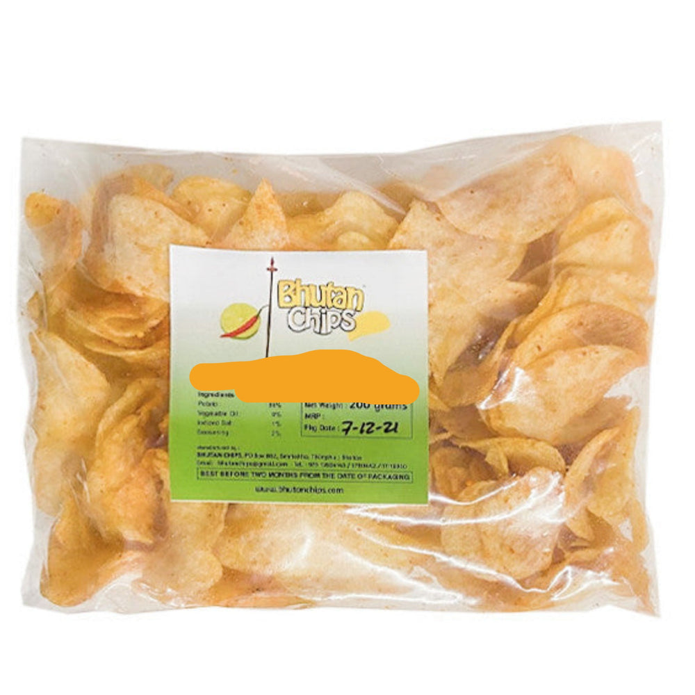 Bhutan Chips Plain Salted Potato 170g
