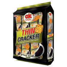 OK Thin Cracker 256g Black Sesame Flavour