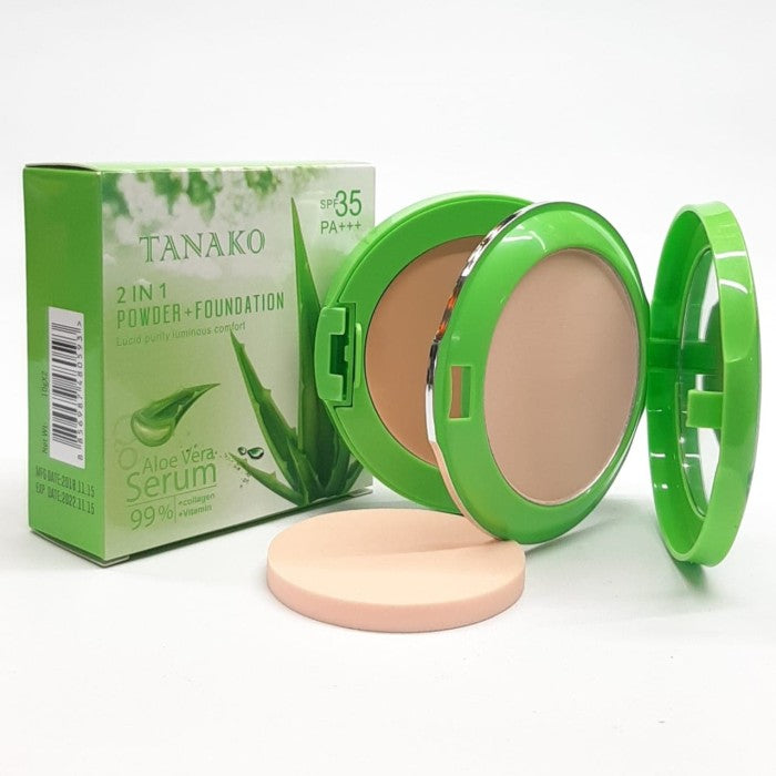 Tanako Aloe Vera 2in1 Powder + Foundation SPF35 PA+++