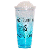 Frosty Mug With Lid And Straw(Big)
