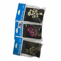 Sirikarn Metal Flower Clip Pcs