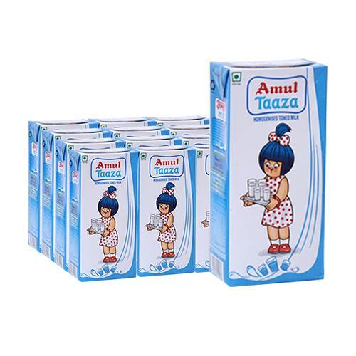 Amul Taaza Toned Milk Case (1ltr*12) - Sherza Allstore